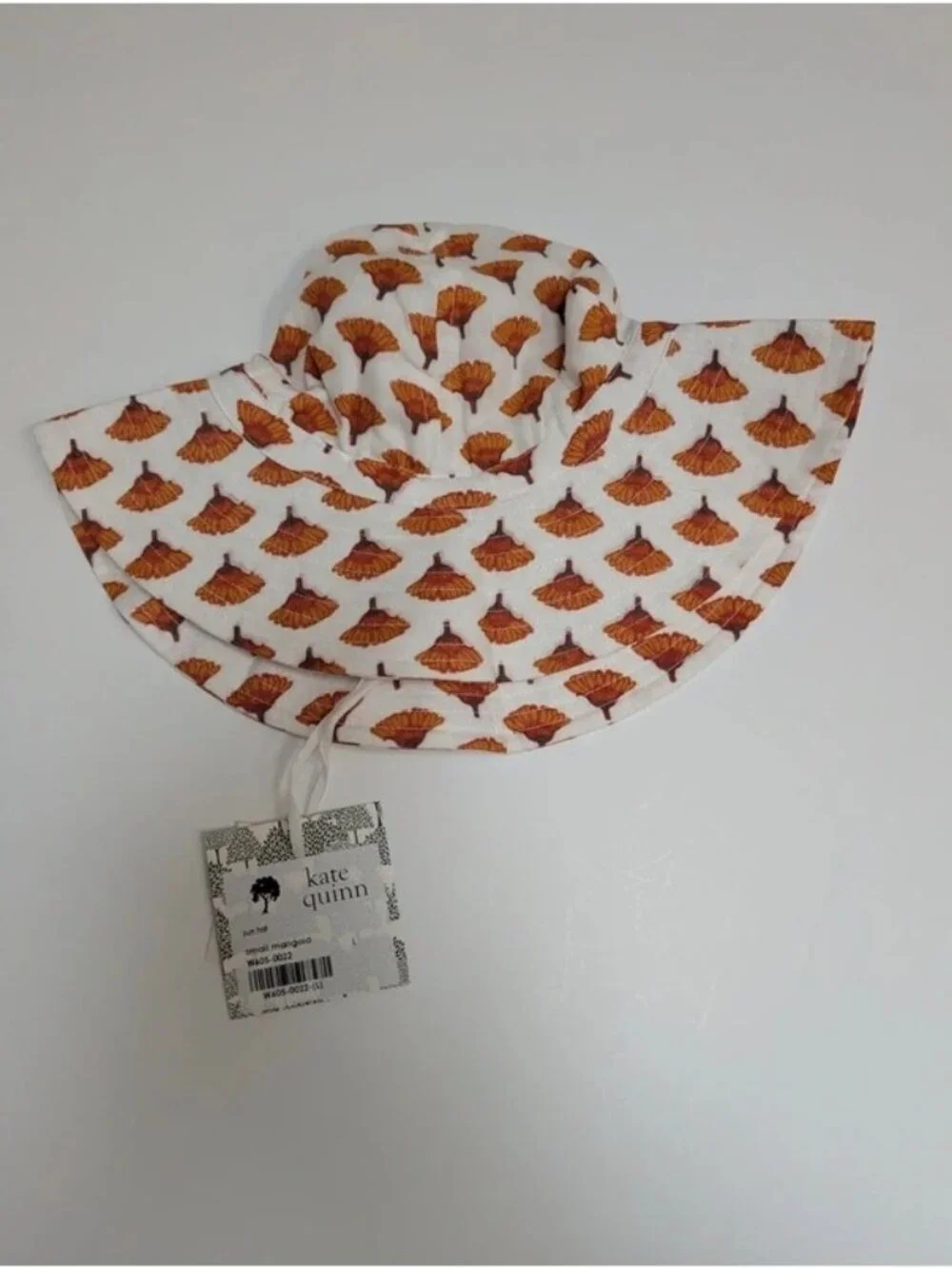 Organic cotton Small Marigolds Floral Sun Hat Large